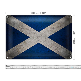 Blechschild Flagge 30x20cm Schottland Fahne