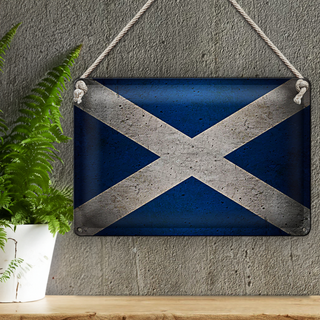 Blechschild Flagge 30x20cm Schottland Fahne