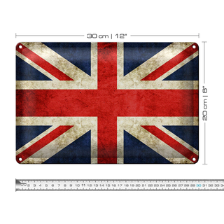 Blechschild Flagge 30x20cm United Kingdom Wanddeko