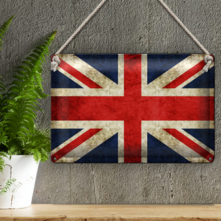 Blechschild Flagge 30x20cm United Kingdom Wanddeko