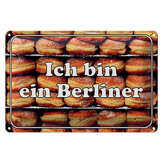 Blechschild Hinweis 30x20cm Ich bin ein Berliner