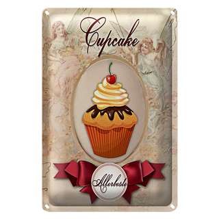 Blechschild Spruch 20x30cm Cupcake Allerbeste