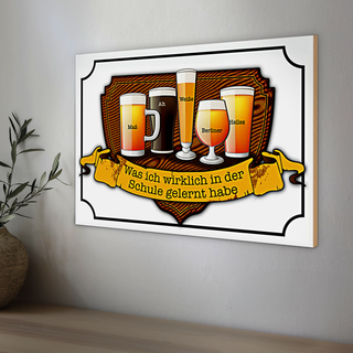 Holzschild Spruch 30x20cm Bier Maß Alt Weiße Berliner