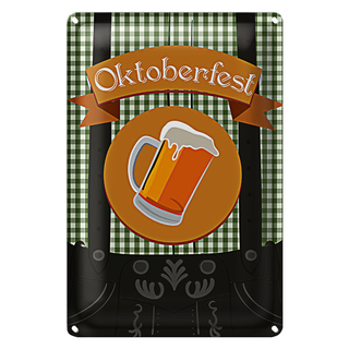 Blechschild 20x30cm Bier Oktoberfest