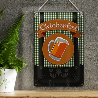 Blechschild 20x30cm Bier Oktoberfest