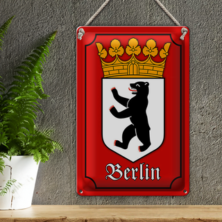 Blechschild Wappen 20x30cm Berlin Bundesland