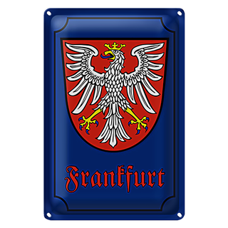 Blechschild Wappen 20x30cm Frankfurt Stadtwappen Stadt