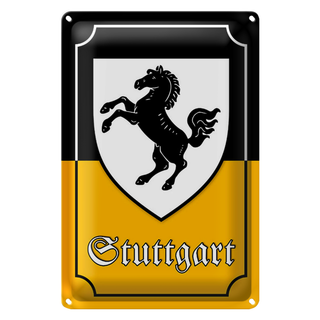 Blechschild Wappen 20x30cm Stuttgart Stadtwappen Stadt