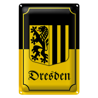 Blechschild Wappen 20x30cm Dresden Stadtwappen Stadt