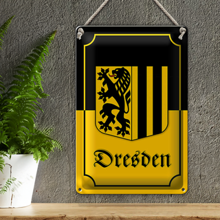 Blechschild Wappen 20x30cm Dresden Stadtwappen Stadt