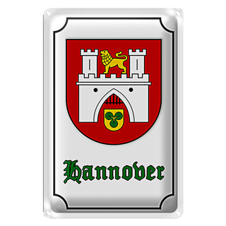 Blechschild Wappen 20x30cm Hannover Stadtwappen Stadt