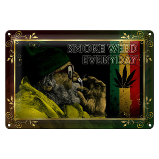 Blechschild Cannabis 30x20cm smoke weed everyday