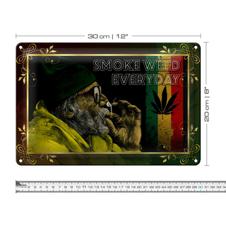 Blechschild Cannabis 30x20cm smoke weed everyday