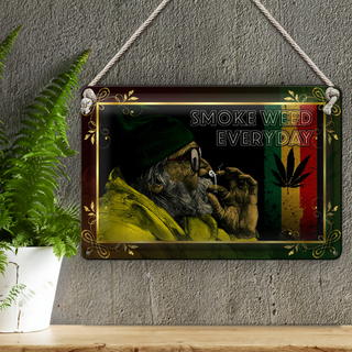 Blechschild Cannabis 30x20cm smoke weed everyday