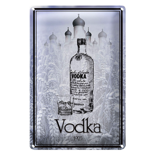 Blechschild 20x30cm 1925 Vodka imported