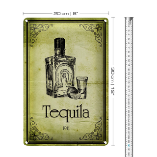 Blechschild 20x30cm 1911 Tequila Wanddeko