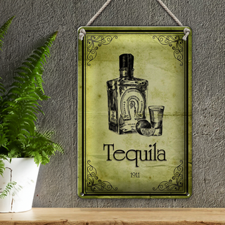 Blechschild 20x30cm 1911 Tequila Wanddeko