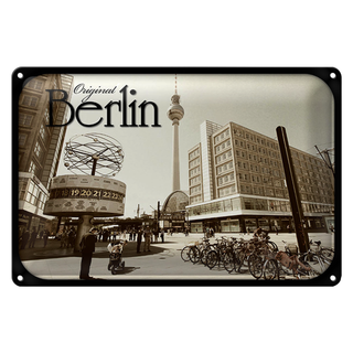 Blechschild Berlin 30x20cm original Fernsehturm Foro