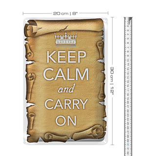 Blechschild Spruch 20x30cm Keep Calm and carry on