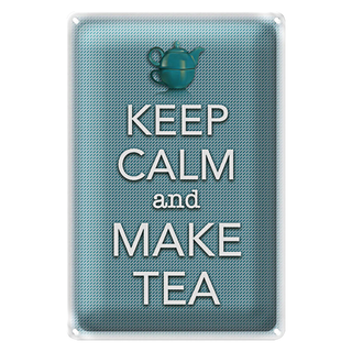 Blechschild Spruch 20x30cm Keep Calm and make tea