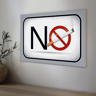 Holzschild Verbot 30x20cm No smoking Rauchverbot Dekoration
