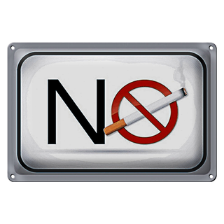Blechschild Verbot 30x20cm No smoking Rauchverbot Dekoration