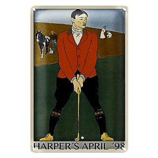 Blechschild Golf 20x30cm Harper`s April 98
