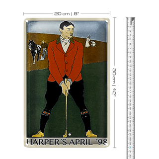 Blechschild Golf 20x30cm Harper`s April 98