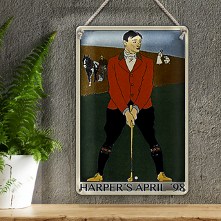 Blechschild Golf 20x30cm Harper`s April 98