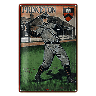 Blechschild Retro 20x30cm Princeton Baseball