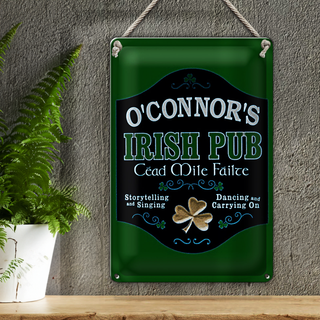 Blechschild Spruch 20x30cm O´Connor`s Irish Pub dancing