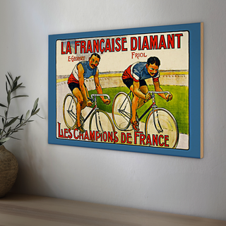 Holzschild Retro 30x20cm Fahrrad la francaise Diamant