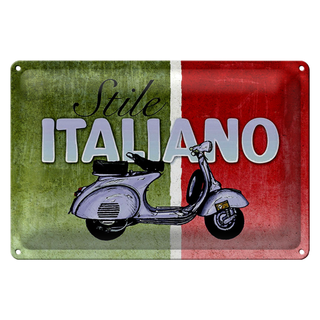 Blechschild Mofa 30x20cm Stile Italiano Italien Scooter