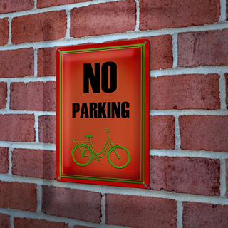 Blechschild Parken 20x30cm Fahrrad no parking