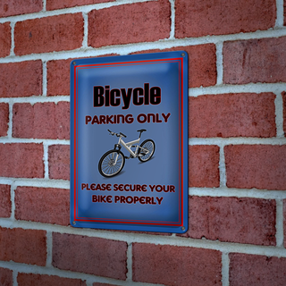 Blechschild Parken 20x30cm Fahrrad Bicycle parking only