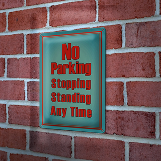 Blechschild Parken 20x30cm No Parking stopping standing