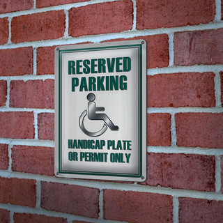 Blechschild Parken 20x30cm Parking handicap plate or