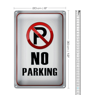 Blechschild Hinweis 20x30cm Parkplatz No Parking