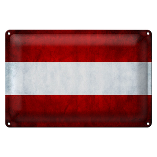 Blechschild Flagge 30x20cm Österreich Fahne