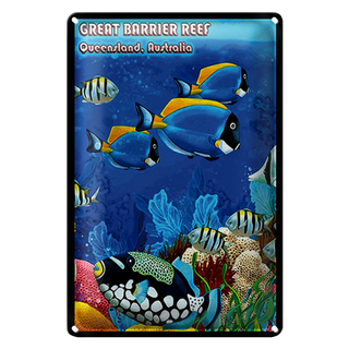 Blechschild Spruch 20x30cm great barrier reef Queensland