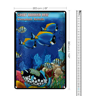 Blechschild Spruch 20x30cm great barrier reef Queensland