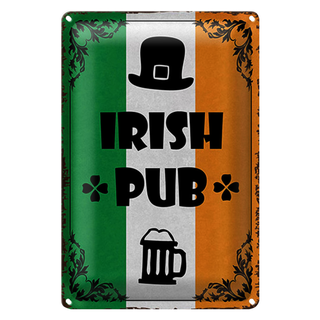 Blechschild Spruch 20x30cm Irish Pub Bier