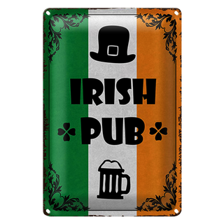 Blechschild Spruch 20x30cm Irish Pub Bier