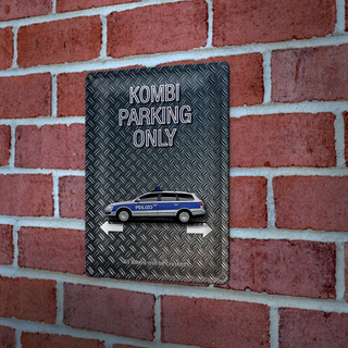 Blechschild Spruch 20x30cm Kombi parking only Peilizo
