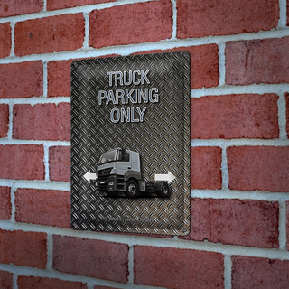 Blechschild Spruch 20x30cm Parken Truck parking only