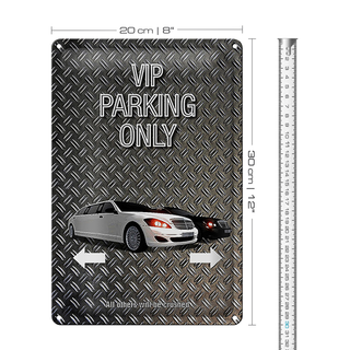 Blechschild Spruch 20x30cm Parken VIP parking only