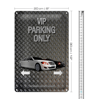 Blechschild Spruch 20x30cm Parken VIP parking only