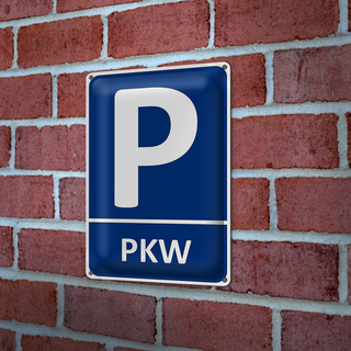 Blechschild Parken 20x30cm PKW Parkplatz Wanddeko