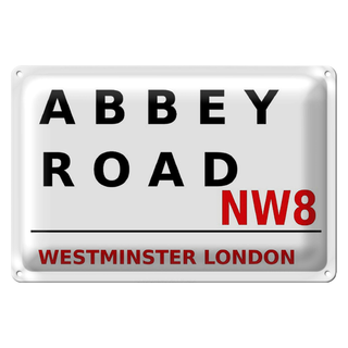 Blechschild london 30x20cm Street Abbey Road NW8