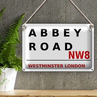 Blechschild london 30x20cm Street Abbey Road NW8